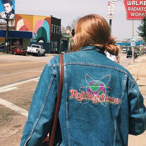 Vintage Rolling Stone Denim Jacket - Picture 2 of 4